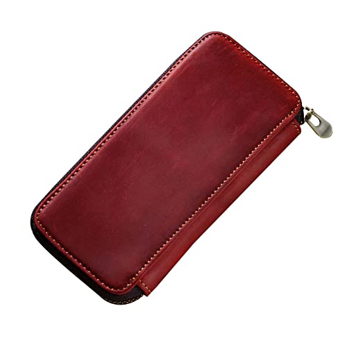 Watreketal Lederstiftkoffer Tragbarer Brunnenhalter Multifunktionales Reißverschluss von Watreketal