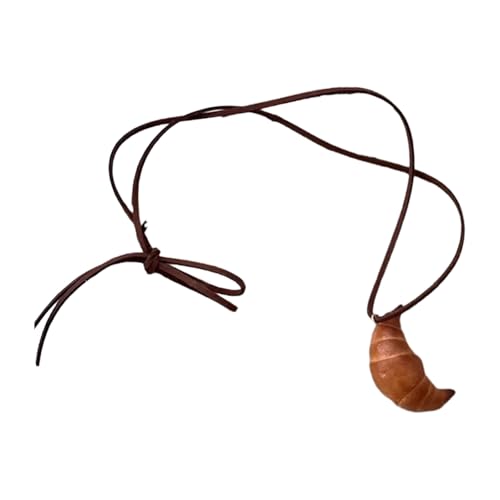 Watreketal Mehrzweckkünstlerbrotbrand Halskette Mit Kranzbagel Und Lächelnder Brezel Miniaturen Modeaccessoire Modeaccessoires von Watreketal