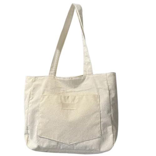 Watreketal Mode Cord Umhängetasche Handtaschen Für Frauen Große Kapazität Gelegenheitshandtasche Für Strand Und Tägliche Verwendung Weicher Cord Handtasche von Watreketal