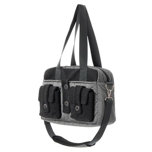 Watreketal Mode Große Umhängetasche Mit Knöpfen Multi Taschen Für Frauen Crossbody Unterarmhandtasche Mit Verstellbarem Riemen Mehrstöckige Achselhänderhandtasche von Watreketal