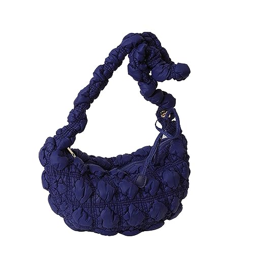 Watreketal Mode Plissierte Wolkenökchen Umhängetaschen Große Kapazitäts Achselhöhlenbeutel Ruched Design Trendy Vielseitig Mit Fester Farbe Travel Cloud Plisse Achselhöhlenbeutel von Watreketal