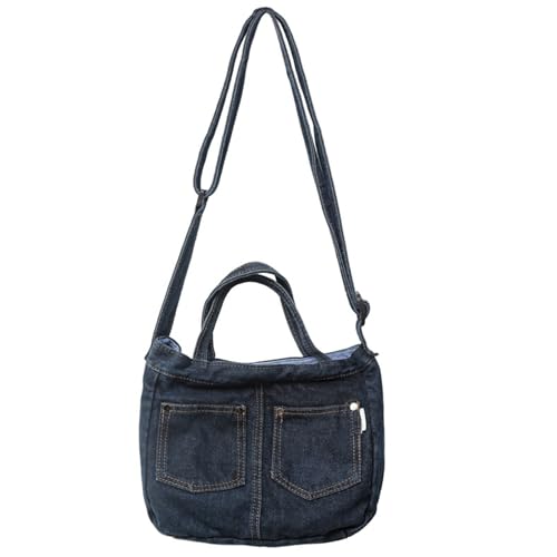 Watreketal Mode Und Praktische Jeans Umhängetasche Geräumige Crossbody Geldbörse Casual Satchel Für Frauen Und Profis Geräumige Innensacktasche von Watreketal