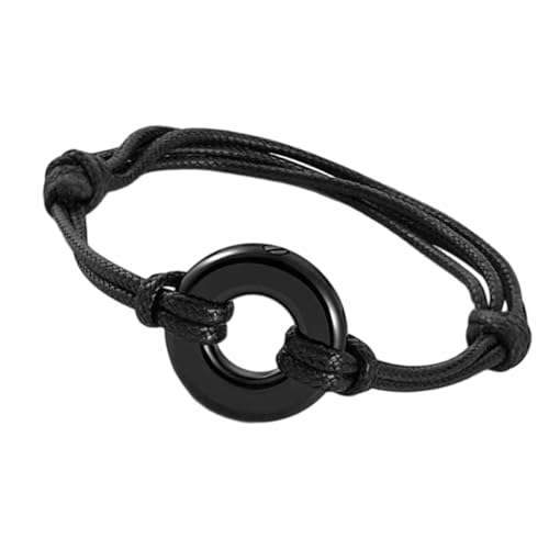 Watreketal Modische Einäscherung Urnen Armband Einstellbare Länge Armband Schmuck Für Männer Personalisiertes Accessoire Für Partys Schwarzes Lederarmband Watreketal Modische Einäscherung Urnen Armband Einstellbare Länge Armband Schmuck Für Männer Personalisiertes Accessoire Für Partys Schwarzes Lederarmband von Watreketal