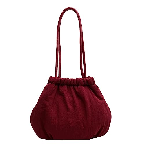 Watreketal Nylon Einkaufstasche Gesteppte Lässige Handtasche Große Kapazität Falten Schulter Schulter Lady Geldbeutel Mode Travel Taschen Für Frauen Tote von Watreketal