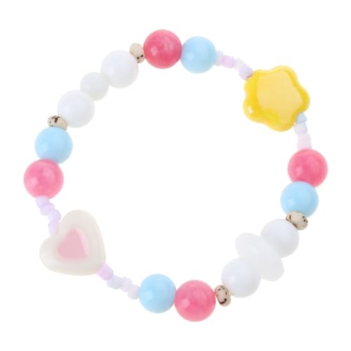 Watreketal Perlenstretcharmbänder Handgefertigt Runden Keramikperlen Handchain Einzigartige Schmuck Elegante Farbenfrohe Perlenparty Keramik Perlen von Watreketal