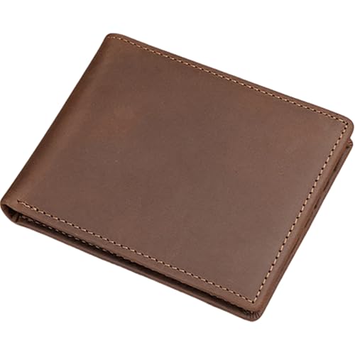 Watreketal Praktische Lederbrieftasche Für Männer Sichern Blockier Und Münzhalter Business Brieftasche Männliche Münzgrundtasche Vintage Kartenhalter von Watreketal