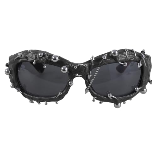 Watreketal Punk Nietrahmen Sonnenbrillen Neuheit Rahmen Brille Populäre HipHop Tanz Sonnenbrille Für Tägliche Verwendung Von Street Photoshots Kostümzubehör Watreketal Punk Nietrahmen Sonnenbrillen Neuheit Rahmen Brille Populäre HipHop Tanz Sonnenbrille Für Tägliche Verwendung Von Street Photoshots Kostümzubehör von Watreketal