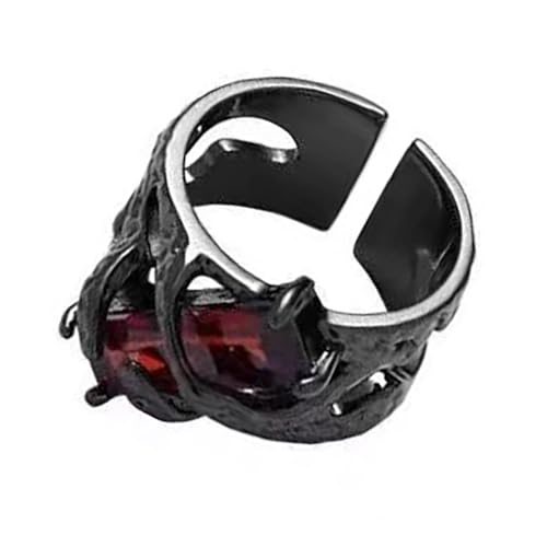 Watreketal Schwarze Dornenringe Mit Kristall Einzigartigen Gotischen Stilen Verstellbarer Zirkonfinger Offene Ringe Schmuck Geschenk Für Frauen Männer Unisex Gothic Accessoires Watreketal Schwarze Dornenringe Mit Kristall Einzigartigen Gotischen Stilen Verstellbarer Zirkonfinger Offene Ringe Schmuck Geschenk Für Frauen Männer Unisex Gothic Accessoires von Watreketal