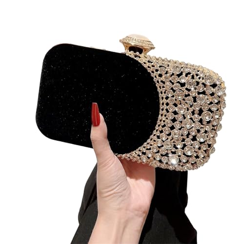 Watreketal Sprudeln Kupplungsbeutel Abendbeutel Abnehmbarer Ketten Telefon Geldbörse Crossbody Kette Schulter Damen Abendbeutel von Watreketal