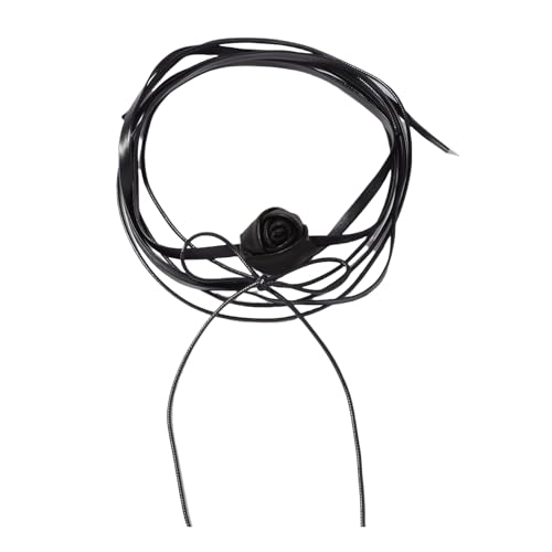 Watreketal Stilvolle Blumenförmige Charme Halskette Multi Layer Seil Neckketten Handgefertigt Frauen Hals Accessoire Für Urlaubsfeiern Stilvoller Frauen Choker von Watreketal