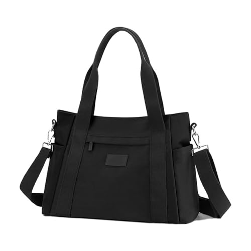 Watreketal Stilvolle Große Nylonhandtasche Mit Reißverschluss Vielseitiger Damen Crossbody Umhängetaschen Für Reisen Und Arbeiten Reißverschluss Crossbody Tasche von Watreketal
