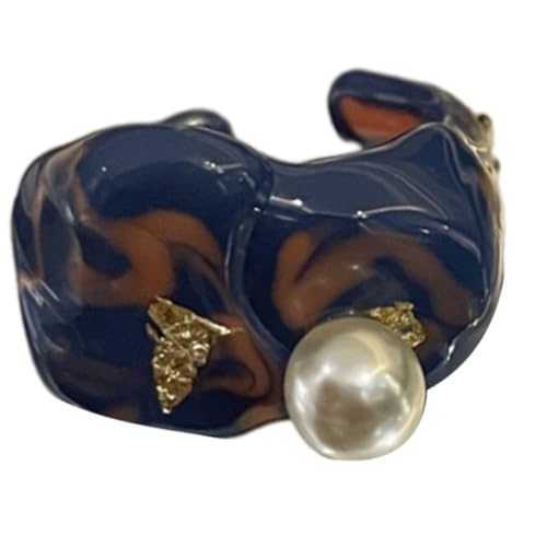 Watreketal Stilvolle Offene Ringe Mit Handbemaltem Tropföl Und Goldfolie Keramikfinger Rings Festival Geschenk Für Mode Enthusiasten Eröffnung von Watreketal