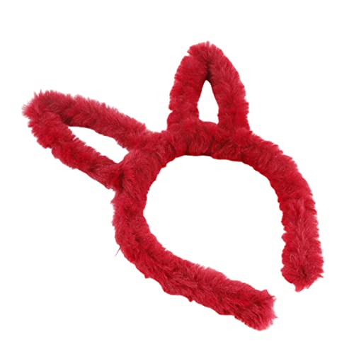 Watreketal Stirnband, Cartoon-Haarband, für Damen und Mädchen, Haarreifen, Ohren, Haarreifen für Weihnachten, Maskerade, Party von Watreketal