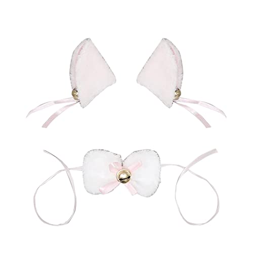 Watreketal Stirnband, Katzenohren-Haarband mit Fliege / Anime-Ohr-Haarnadel mit Fliege für Mädchen, Cosplay, Haarband, Kopfschmuck, Zubehör Watreketal Stirnband, Katzenohren-Haarband mit Fliege / Anime-Ohr-Haarnadel mit Fliege für Mädchen, Cosplay, Haarband, Kopfschmuck, Zubehör von Watreketal