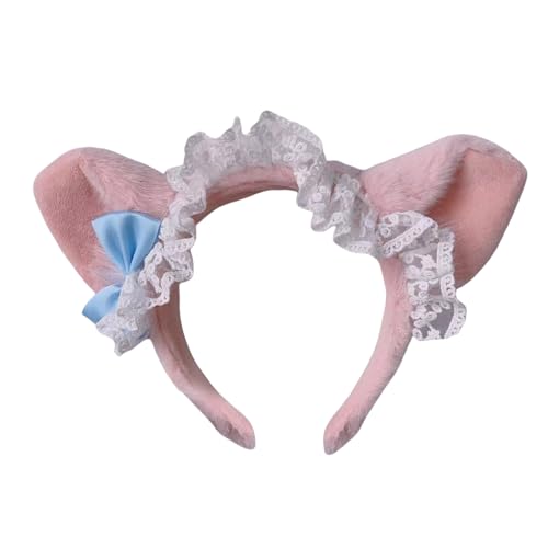 Watreketal Stirnband, Prinzessinnen-Haarband, Schleife, Foto-Requisiten, Bär, pelziger Haarreif, Stirnband, Party-Kopfschmuck, lustige Stirnbänder für Musikfestivals von Watreketal