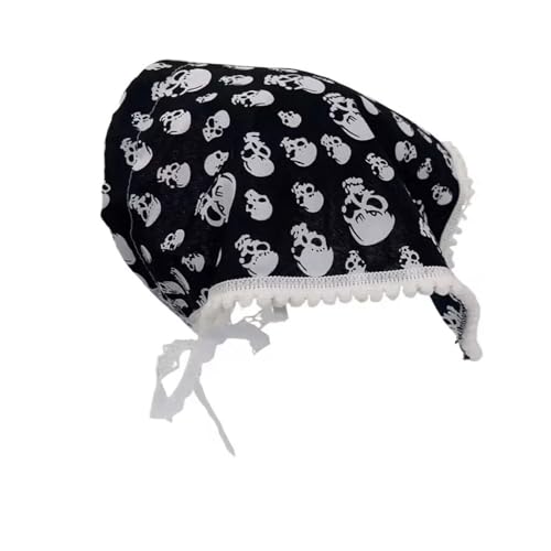 Watreketal Stirnband, Schmetterlings-Haarschal, Leopardenmuster, Kopfwickel, Halloween, Spitzenschädel für Erwachsene, kreative Kopfbedeckung, Foto-Requisiten von Watreketal