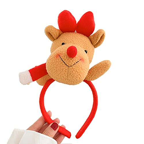 Watreketal Stirnband, Schneemann-Haarreif, Weihnachtsmann-Stirnband, Weihnachts-Elch-Haarband, elastisch, Foto-Requisiten, Party-Haarzubehör von Watreketal