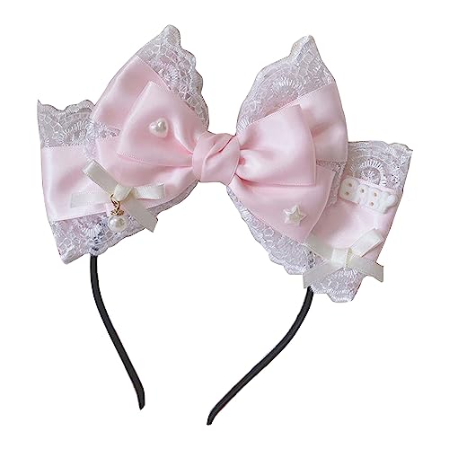 Watreketal Stirnband, Spitzen-Schleife, Stirnband/Haarspange, Cosplay-Kostüm, Cosplay-Requisiten, Kopfschmuck, Party-Zubehör Watreketal Stirnband, Spitzen-Schleife, Stirnband/Haarspange, Cosplay-Kostüm, Cosplay-Requisiten, Kopfschmuck, Party-Zubehör von Watreketal