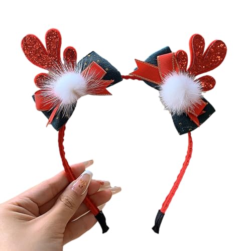 Watreketal Stirnband, Weihnachtsdekoration, Schleife, Stirnband, Festival, Urlaub, Kopfschmuck, Weihnachten, Haarreifen, Party-Haarschmuck, Zubehör von Watreketal