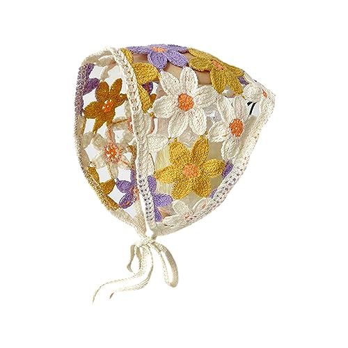 Watreketal Stirnband, gestrickter Dreieck-Schal, schönes Häkelhaar, Halstuch, Raffhalter, Streifenmuster, eleganter Turban für Mädchen, Foto-Requisiten von Watreketal