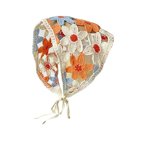 Watreketal Stirnband, gestrickter Dreieck-Schal, schönes Häkelhaar, Halstuch, Raffhalter, Streifenmuster, eleganter Turban für Mädchen, Foto-Requisiten von Watreketal