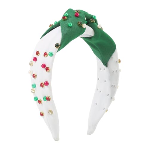 Watreketal Stirnband, mit Schmucksteinen, glänzende Perlen, Kristall-Kopfbedeckung, geknoteter Haarreif für Halloween, Weihnachten, Kopfschmuck, Partyzubehör Watreketal Stirnband, mit Schmucksteinen, glänzende Perlen, Kristall-Kopfbedeckung, geknoteter Haarreif für Halloween, Weihnachten, Kopfschmuck, Partyzubehör von Watreketal