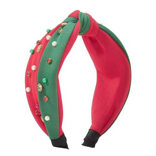 Watreketal Stirnband, mit Schmucksteinen, glänzende Perlen, Kristall-Kopfbedeckung, geknoteter Haarreif für Halloween, Weihnachten, Kopfschmuck, Partyzubehör Watreketal Stirnband, mit Schmucksteinen, glänzende Perlen, Kristall-Kopfbedeckung, geknoteter Haarreif für Halloween, Weihnachten, Kopfschmuck, Partyzubehör von Watreketal