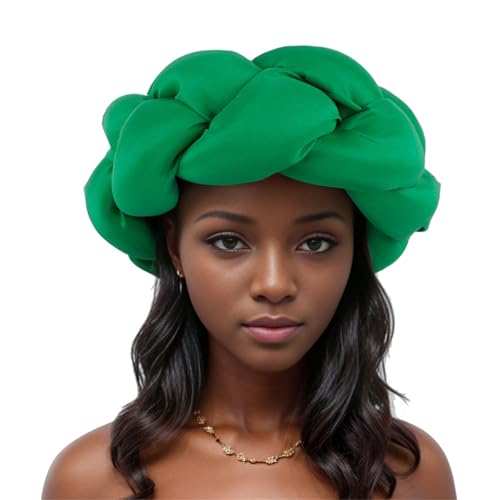 Watreketal Stirnband, stilvolles, übergroßes geflochtenes Stirnband, großes Haarband, afrikanischer Turbanhut für den täglichen Gebrauch und formelle Anlässe, Partyzubehör Watreketal Stirnband, stilvolles, übergroßes geflochtenes Stirnband, großes Haarband, afrikanischer Turbanhut für den täglichen Gebrauch und formelle Anlässe, Partyzubehör von Watreketal