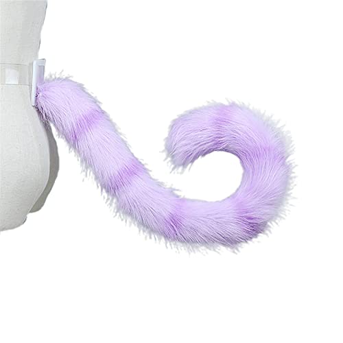 Watreketal Stirnband, verstellbar, Kunsthaar, für Katzenschwanz, Plüsch, langer Schwanz, Cosplay-Kostüm, Party-Requisiten, integriertes Skelett, mehrfarbig Watreketal Stirnband, verstellbar, Kunsthaar, für Katzenschwanz, Plüsch, langer Schwanz, Cosplay-Kostüm, Party-Requisiten, integriertes Skelett, mehrfarbig von Watreketal
