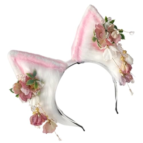 Watreketal Stirnband, weiches Plüsch-Ohr-Stirnband, modische Kopfbedeckung, Party-Kopfschmuck, lustiges Haarband, Haarschmuck für Cosplay und Halloween Watreketal Stirnband, weiches Plüsch-Ohr-Stirnband, modische Kopfbedeckung, Party-Kopfschmuck, lustiges Haarband, Haarschmuck für Cosplay und Halloween von Watreketal