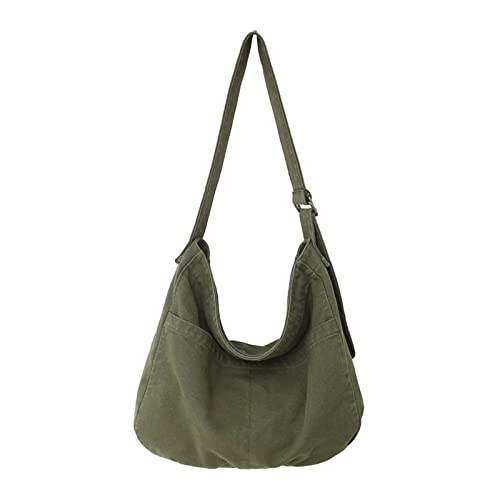 Watreketal Trendy Crossbody Taschen Für Teenager Pendeln Freizeit Umhängetaschen Damen Große Teenager Reißverschluss Abschluss Messenger School Frauen Crossbody School Canvas von Watreketal