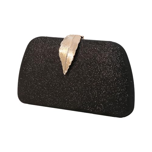 Watreketal Umhängetasche Für Mädchen Frauen Abend PU Leder Lady Geldbeutel Hochzeitsblatt Clutch Cocktail Abschlussball Handtasche Crossbody Mode Clutch von Watreketal