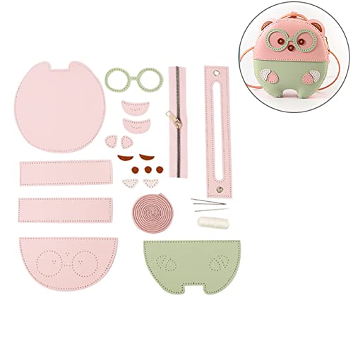 Watreketal Umhängetaschen Machen Set Handwerksmaterialien Schöne Bären Crossbody Komplettes Geschenk Für Mädchen Kit Für Frauen Schöne Bären Schulter Crossbody Making Complete von Watreketal