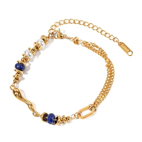 Watreketal Verstellbare Perlen Armband Fashion Perlen Armband Party Handgelenk Schmuck Elegant Für Modedamen Elegant von Watreketal