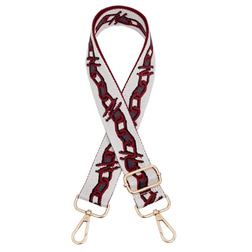 Watreketal Vielseitig Und Verstellbarer Beutelgurt Farbenfrohe Schulterteil Für Frauen Vintage Taschen Polyester Baumwoll Gurt von Watreketal