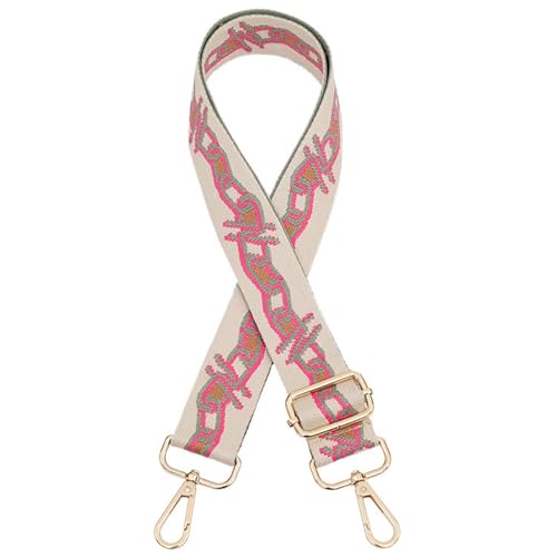 Watreketal Vielseitig Und Verstellbarer Beutelgurt Farbenfrohe Schulterteil Für Frauen Vintage Taschen Polyester Baumwoll Gurt von Watreketal