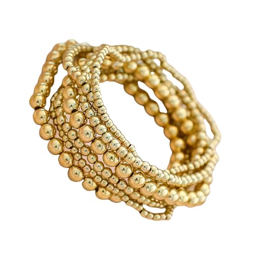 Watreketal Vielseitige 7 Teile Robustes Perlenarmband Set Mit Einstellbaren Größendesigns Für Summers Partys Und Ferienmodische Frauenarmbänder Tragbar von Watreketal