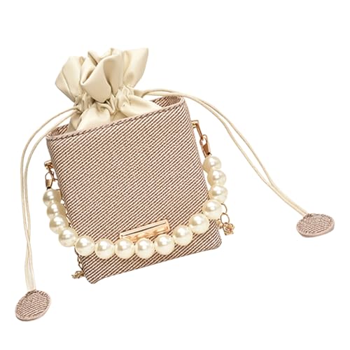 Watreketal Vielseitiger Eimerbeutel Für Frauen Umhängetaschen Mit Abnehmbarem Kettengurt Abend Geldbeutel Top Handtasche Eimer von Watreketal