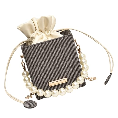 Watreketal Vielseitiger Eimerbeutel Für Frauen Umhängetaschen Mit Abnehmbarem Kettengurt Abend Geldbeutel Top Handtasche Eimer von Watreketal