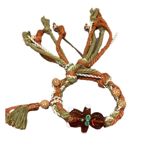 Watreketal Weave Armband Einstellbare Schnur Handkette Handgefertigtes Weihnachtsmangel Für Damen Unisex Handgelenk Ketten Schmuck Verstellbare Schnur Handchain von Watreketal