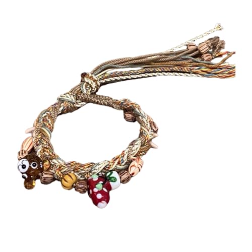 Watreketal Weave Armband Einstellbare Schnur Handkette Handgefertigtes Weihnachtsmangel Für Damen Unisex Handgelenk Ketten Schmuck Verstellbare Schnur Handchain von Watreketal