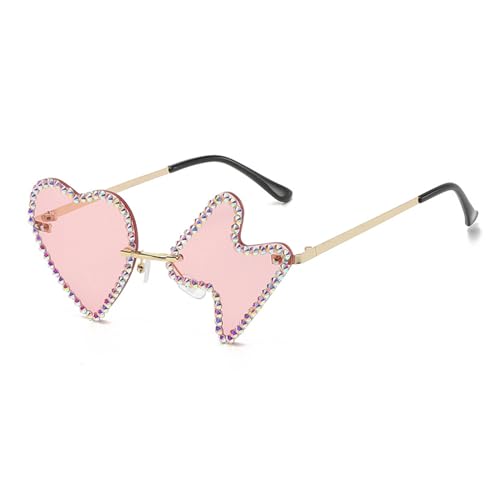 Watreketal Y2K Sonnenbrille Für Frauen Männer Trendige Strasssteine einzigartige Herzform Sonnenbrillen Cosplay Brille Übergroße Strasssteine funkeln Watreketal Y2K Sonnenbrille Für Frauen Männer Trendige Strasssteine einzigartige Herzform Sonnenbrillen Cosplay Brille Übergroße Strasssteine funkeln von Watreketal