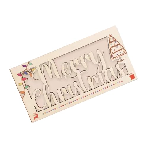 Weihnachtsgeldhalter Wood Cash Envelope Stylish Gift Wallet Fightive Money Clip Für Urlaubsfeiern Und Versammlungen Dekorative Cash Box von Watreketal