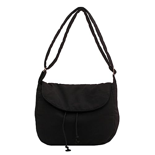 Women Tote Messenger Bag Lady Casual Crossbody Solid Color Schulter Große Kapazität Handtasche Schülern Große Kapazität Handtasche Für Frauen Einfache Crossbody Solid Color Schulter von Watreketal