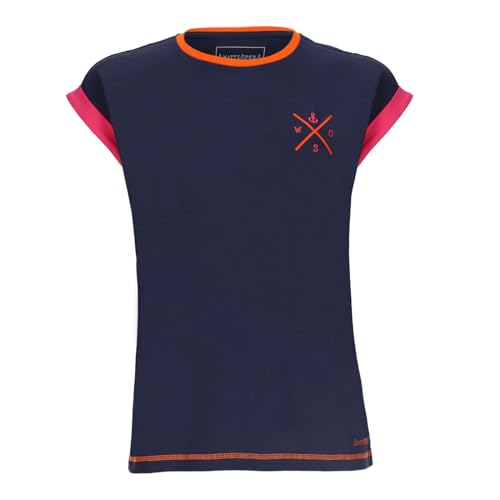 Wattlöper Damen-T-Shirt mit Schriftzug X-Stick 'Anker-O-S-W' - Modisches Shirt mit Rundhalsausschnitt in Marine Größe XL von Wattlöper