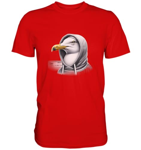 Wattvogel - Coole Möwe mit Kaputze - Premium Shirt von Wattvogel