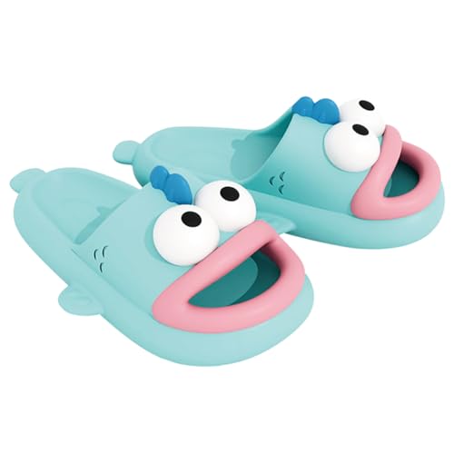 Watwass Lustige Hausschuhe Damen Flach Slide Sandalen Jungen Cartoon Badeschuhe Süß Tiere Slipper Mädchen 35-40 von Watwass