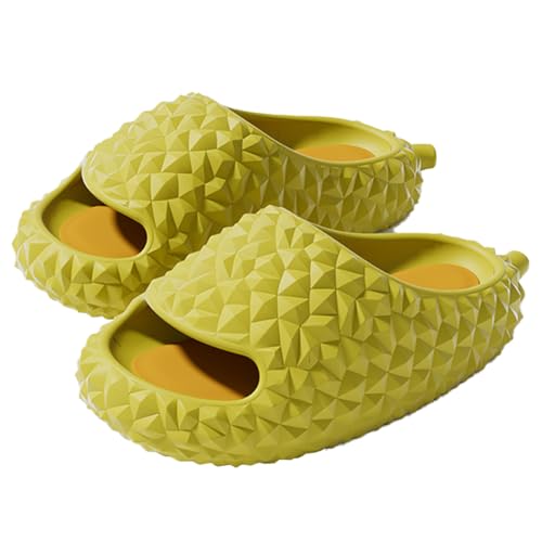 Watwass Slide Sandalen Damen Süß Durian Hausschuhe Lustig Herren Sommer Slipper Weich Plattform Badeschlappen Rutschfest von Watwass