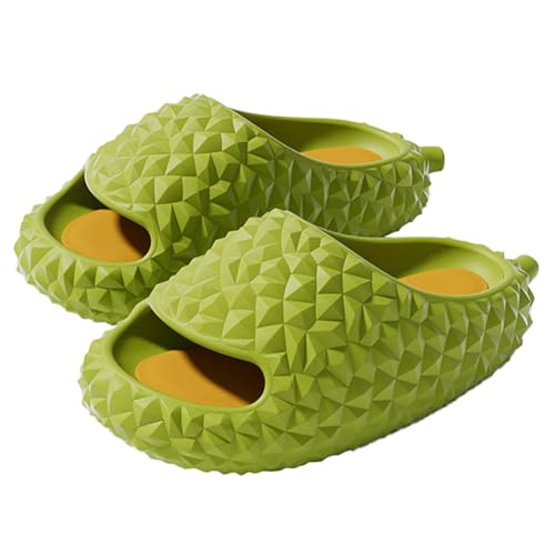 Watwass Slide Sandalen Damen Süß Durian Hausschuhe Lustig Herren Sommer Slipper Weich Plattform Badeschlappen Rutschfest von Watwass