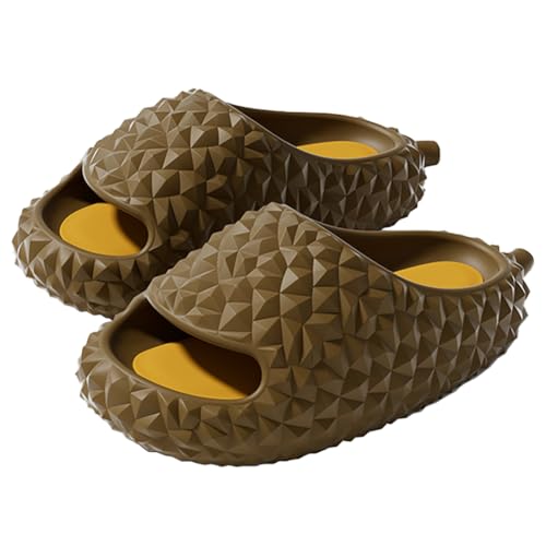 Watwass Slide Sandalen Damen Süß Durian Hausschuhe Lustig Herren Sommer Slipper Weich Plattform Badeschlappen Rutschfest von Watwass